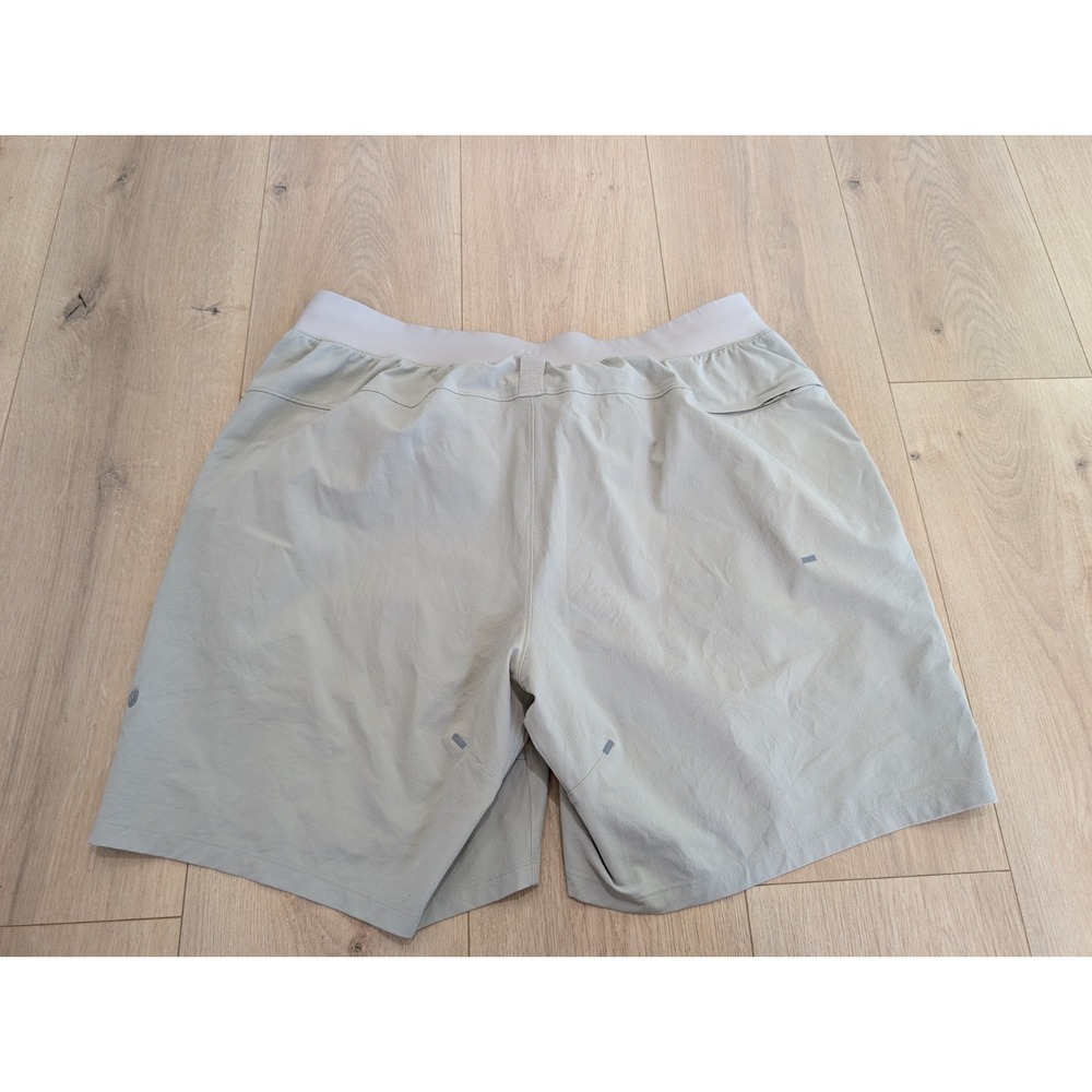 Lululemon License to Train Linerless XL Shorts Mens Beige 7" Gym Athletic M7APYS - Picture 6 of 9